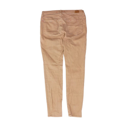 Brown Mid Rise Skinny Leg Jeans