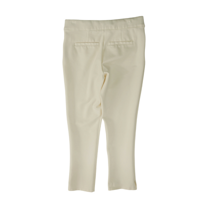 Ivory Solid Chino Capris