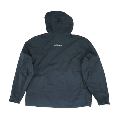 Black Solid Rain Jacket