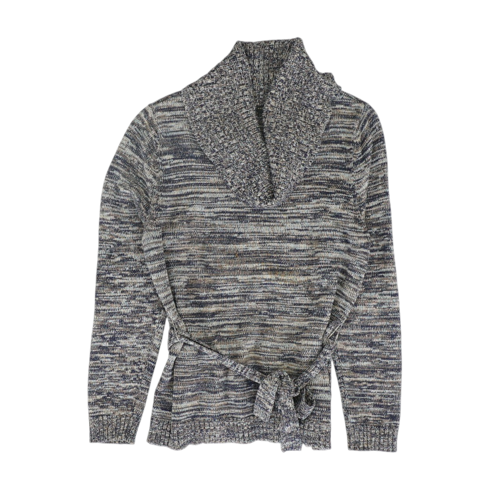 Blue Striped Pullover Sweater