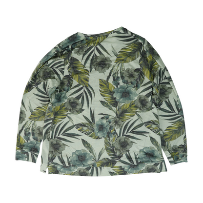 Green Floral Blouse