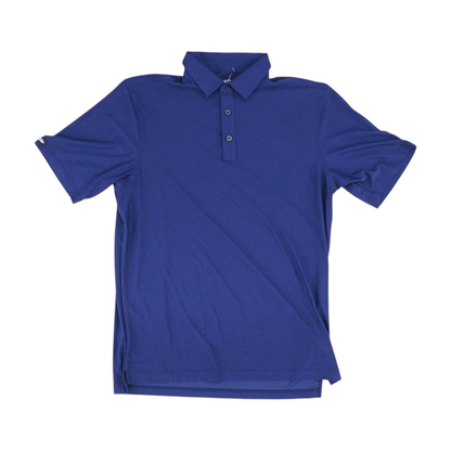 Navy Solid Short Sleeve Polo