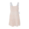Beige Floral Mini Dress