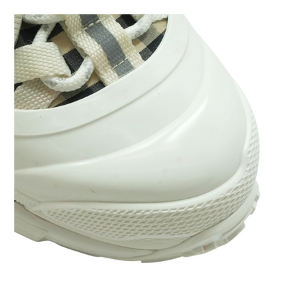 White Arthur Vintage Check Sneakers