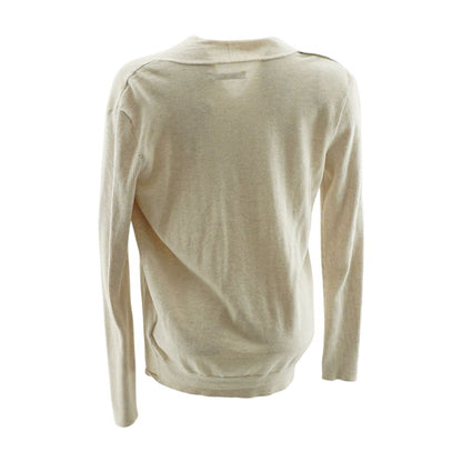 Pink Solid Cardigan Sweater
