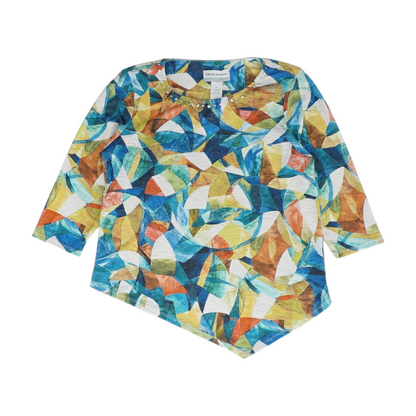 Multi Petite Print Blouse
