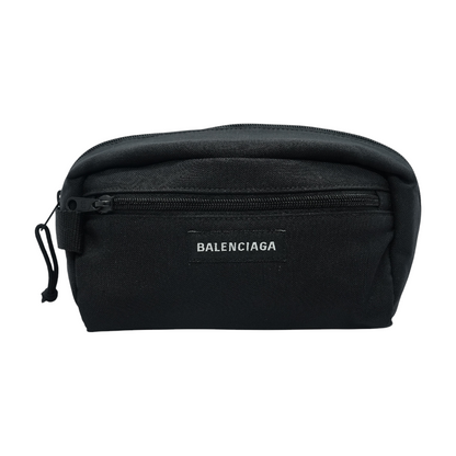 Black Explorer Nylon Toiletry Pouch