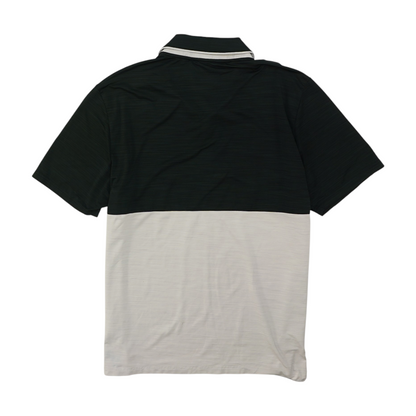 Black Color Block Short Sleeve Polo
