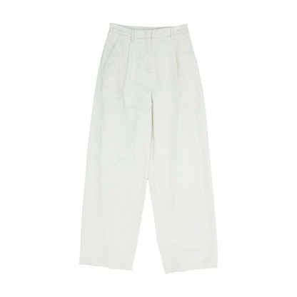 Beige Wide Leg Pants