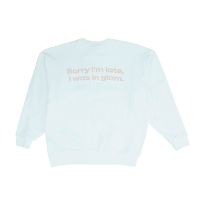 White Solid Sweatshirt Pullover