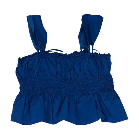 Blue Cropped Blouse