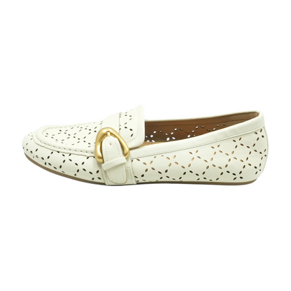 Cream Slip-On Flats