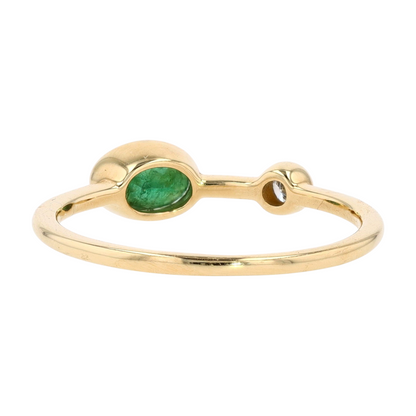 1/2 ctw 14K Yellow Gold Emerald Fashion Ring