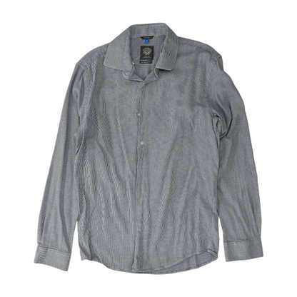 Blue Print Long Sleeve Button Down