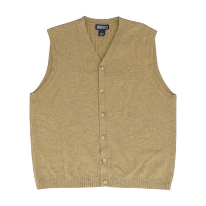 Brown Solid Vest
