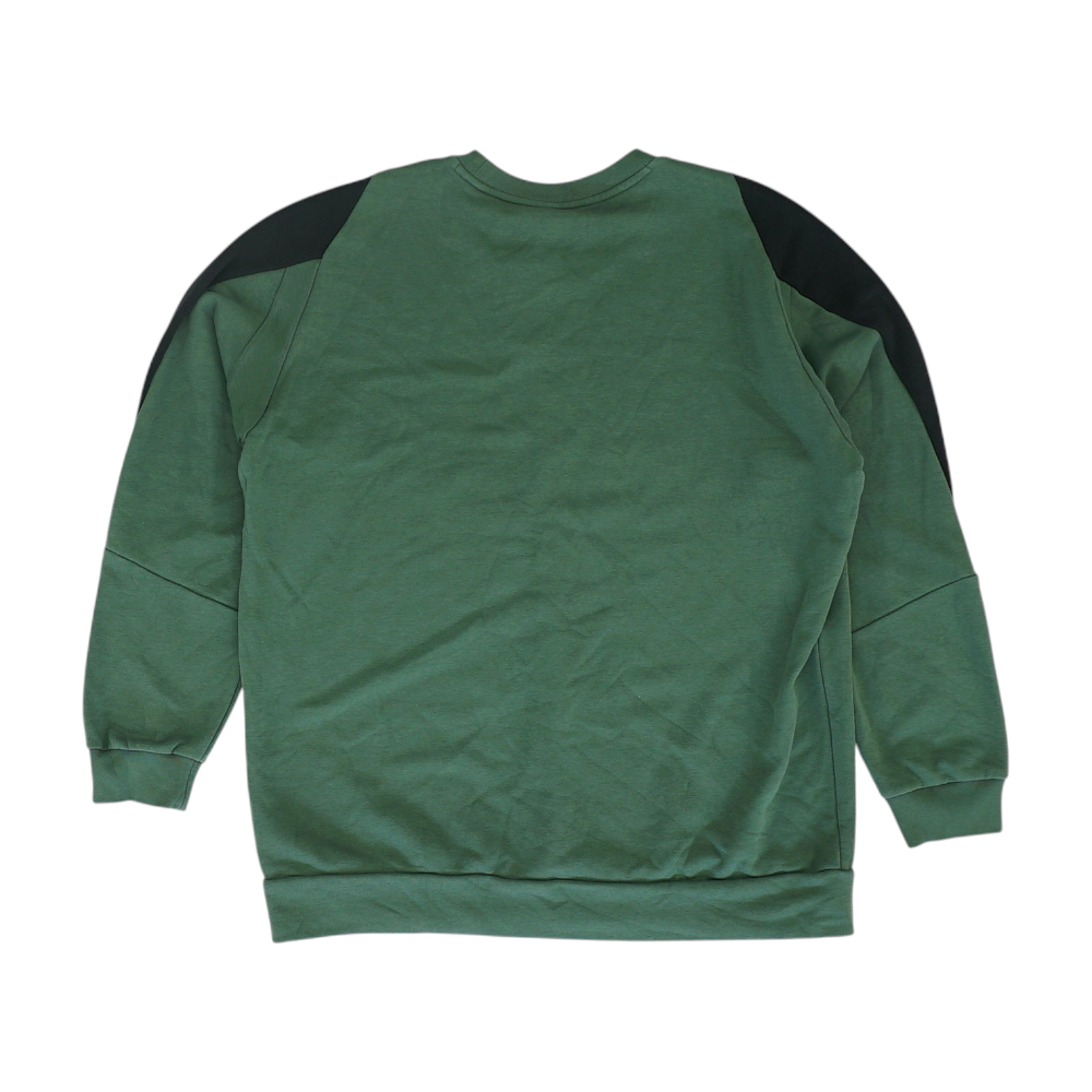 Green Solid Sweatshirt Pullover