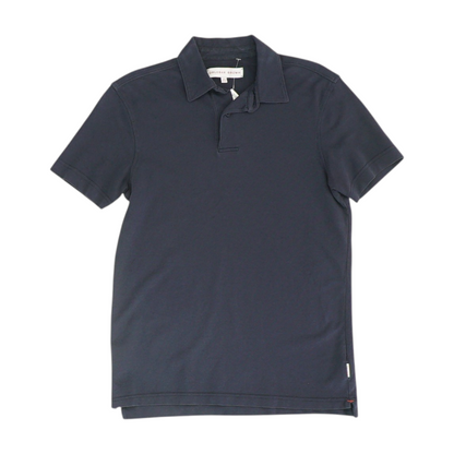 Navy Solid Short Sleeve Polo