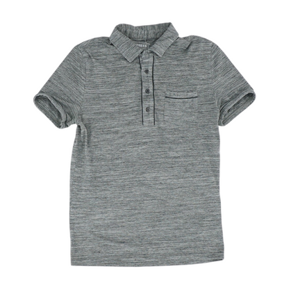 Gray Abstract Short Sleeve Polo