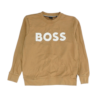 Brown Solid Sweatshirt Pullover