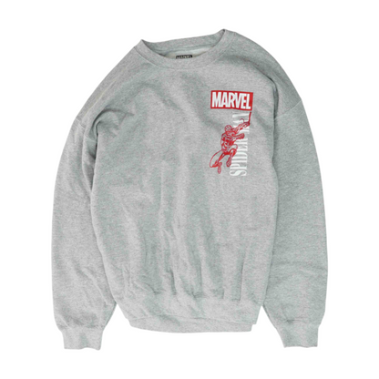 Gray Solid Sweatshirt Pullover