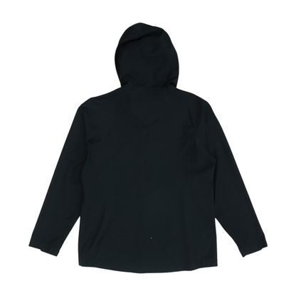 Black Solid Rain Jacket