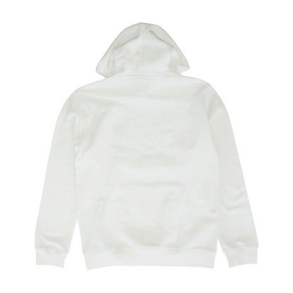 White Solid Hoodie Pullover