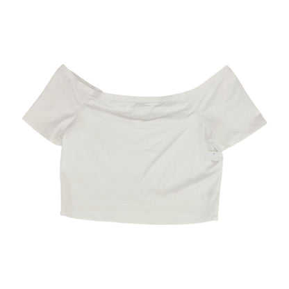 White Cropped Blouse