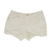 7 for All Mankind White Solid Denim Shorts – Image 1
