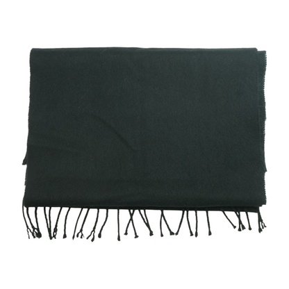 Black 100% Cashmere Scarf