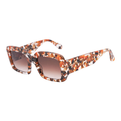 Brown P310-E218s Square Sunglasses