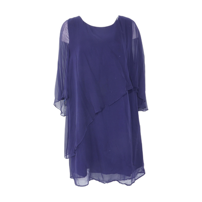 Navy Plus Midi Dress