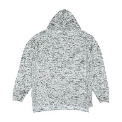 White Print 1/4 Zip Sweater