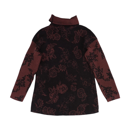 Multi Petite Floral Pullover Sweater