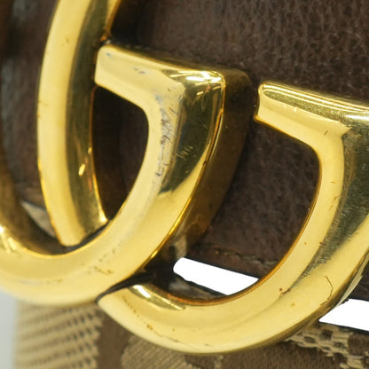 Jumbo GG Canvas Belt in Beige/Ebony