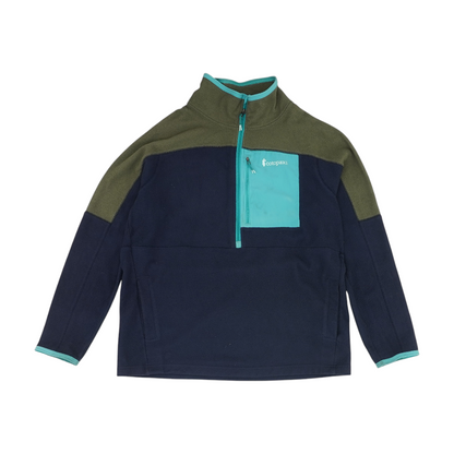 Navy Color Block 1/4 Zip Pullover