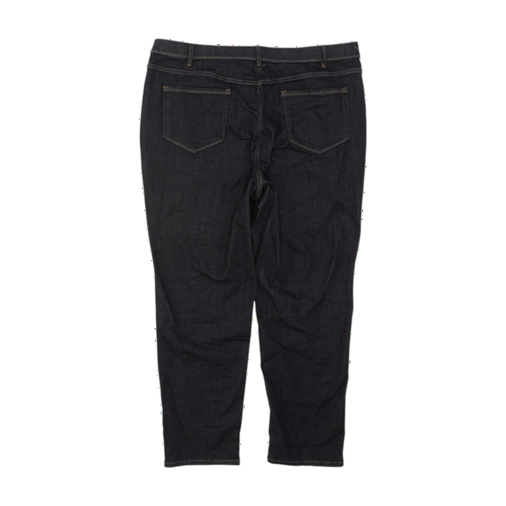 Blue Plus Size Straight Jeans