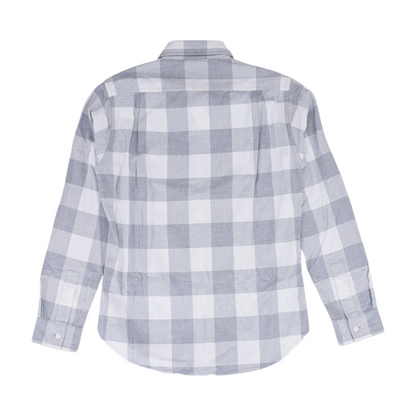 Gray Check Flannel Button Down