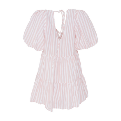 Pink Striped Mini Dress