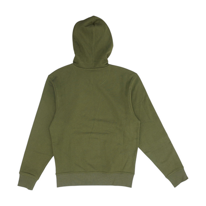 Green Solid Hoodie Pullover