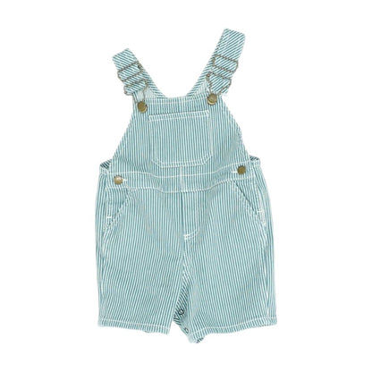 Blue Striped Overalls