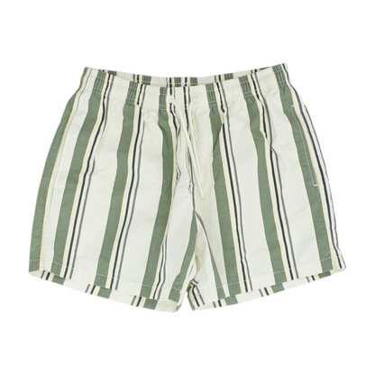 Beige Striped Swim Bottom