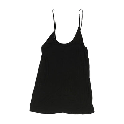 Black Solid Sleeveless Blouse