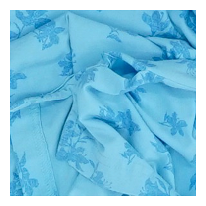 Blue Floral Short Sleeve Polo