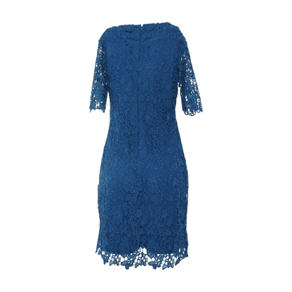 Blue Floral Midi Dress