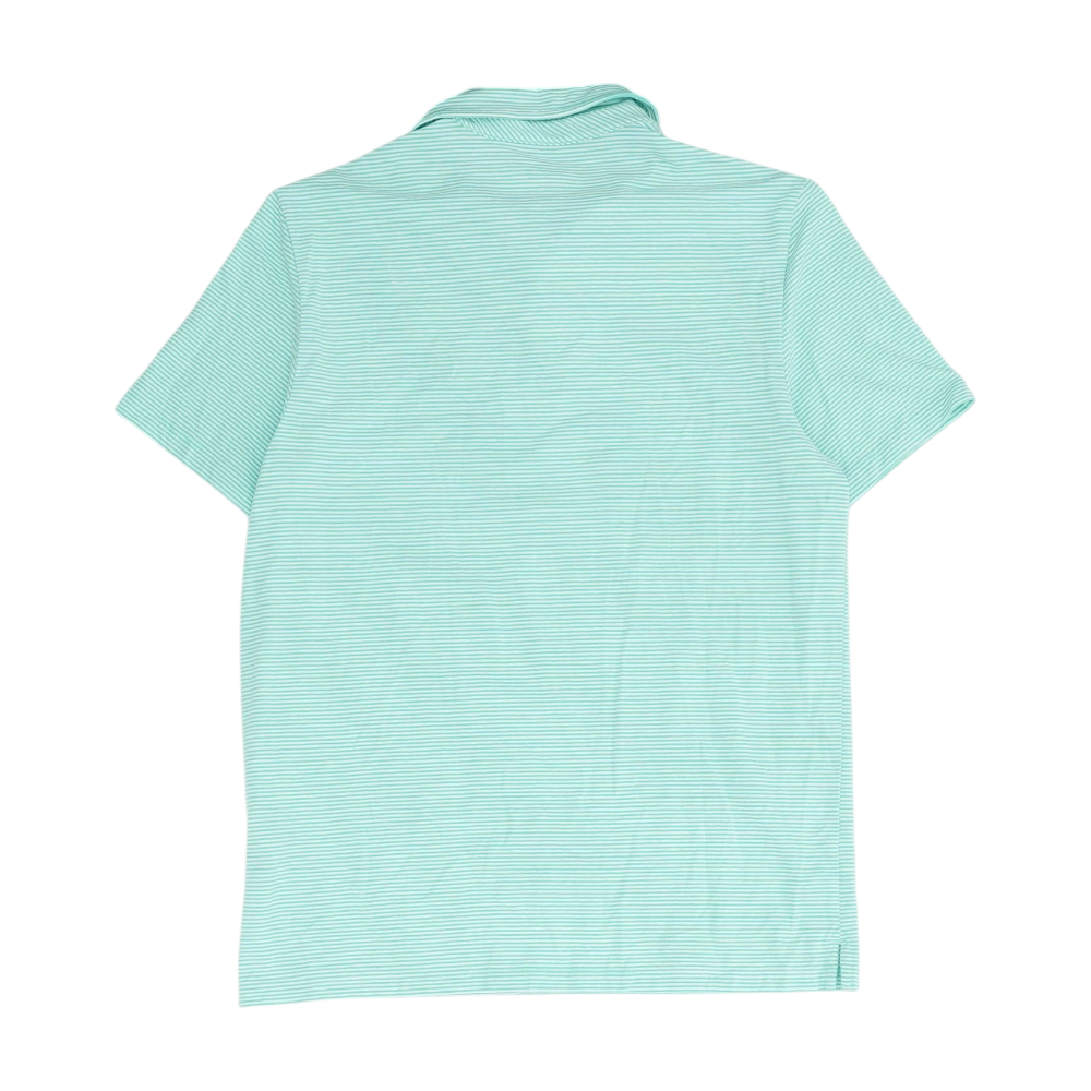 Vineyard Vines Green Striped Short Sleeve Polo – Image 2
