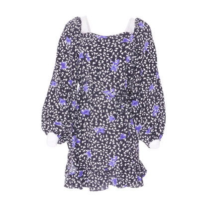 Black Print Mini Dress