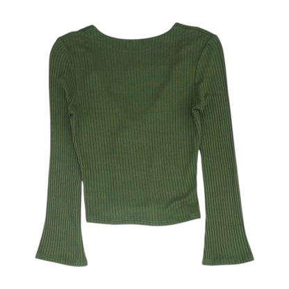 Green Cardigan Sweater