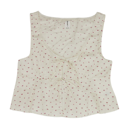 White Floral Blouse