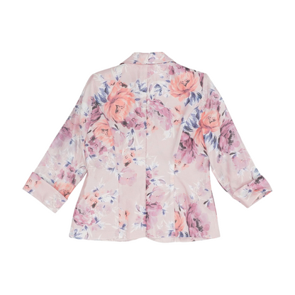 Pink Floral Blazer