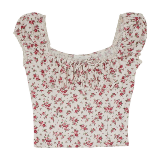 Pink Floral Blouse